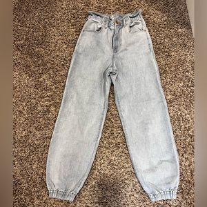 Express super high rise jeans/joggers.